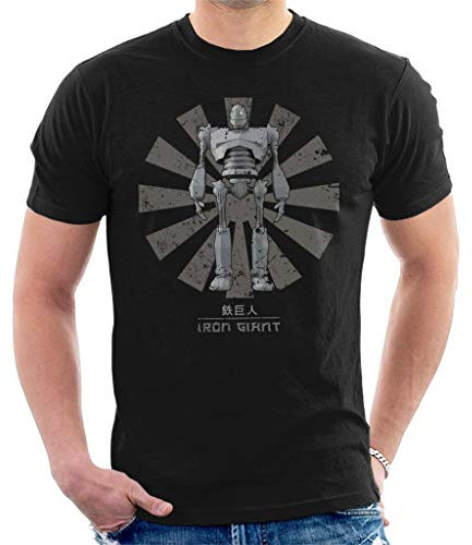 Iron Giant Retro Japanese Men's T-Shirt Black