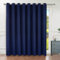 BGment Extra Wide Room Divider Curtain 96 Inch Length for Living Room, Room Darkening Curtain for Patio Sliding Door, Privacy Noise Reducing Blackout Curtain for Bedroom, Navy, 1 Panel, 120 Wide