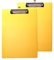 2er Alu Klemmbrett A4 mit gummierter Metalklemme, Schreibbrett DIN A4 mit Aufhängeose, Pad Halter Clipboard - Stabile Aluminum Schreibplatte - Schreibblock 2er Pack in Farbe Gold - TKD8025-golden-2x