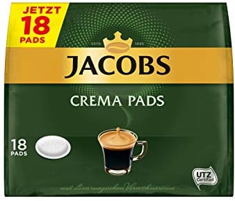 Jacobs Pads Crema, Senseo kompatible Pads, 5 x 18 Getränke, 90 Kaffeepads