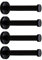 NELXULAS Ganchos clásicos de acero inoxidable negro resistentes para montaje en pared, ganchos para toallas de baño, perchas, ganchos para bolsos, paquete de 4 pulgadas (6 pulgadas)