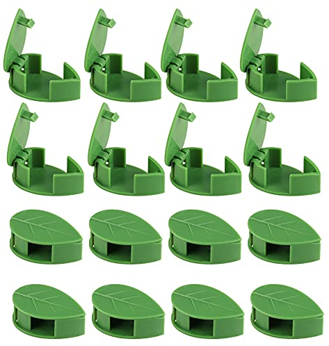 KINGLAKE 50 Stück Pflanzenclips für Kletterpflanzen, Pflanzen Clips Rankhilfe Wand, Pflanzenhalter Wandhalterung Befestigung Selbstklebend, Pflanzenklammern Pflanzenhaken