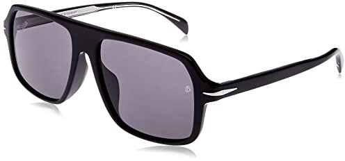 DAVID BECKHAM DB 7059/F/S Black silver 57/16/145 Herren Sonnenbrillen