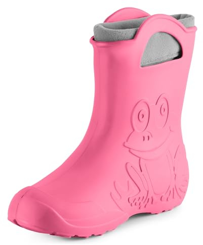 Ladeheid Stivali Pioggia Donna in EVA Termici – Impermeabili e Confortevoli, Invernali Stivali impermeabili donna Antiscivolo per la Pioggia, Facili da Pulire LA-СA-12 (Rosa, 36/37 EU)