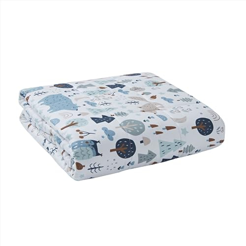 Dailydream Couverture Lestée Enfant | thérapeutique | 90x120 cm | 2,3 kg | Motif forêt | 100% Coton | avec Perles de Verre | Couette pondérée | apaisante et relaxante | Poids corporel 20-35 kg