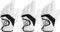 Finger Ten Golfhandschuhe Herren Leder Links Rechts Golfhandschuh Wert 3 Stück, Golf Handschuhe Linke Rechte Hand Nicht Paaren Männer Golfer Rain Griff rutschfest (M/L, Links)