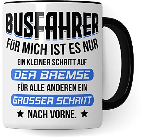 Busfahrer Tasse, Bus Fahrer Beruf Becher, Autobusfahrer Geschenkidee, Kollegen Geschenk, Kaffeetasse Humor Witz Geschenk für Bus Fahrer, Kaffeebecher für Männer