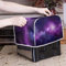 Poceacles Purple Galaxy Printed Toaster Cover 2 Slice Wide Slot Bakeware Protector Small Kitchen Appliance Covers Dust and Fingerprint Protection Bread Maker Cover, S