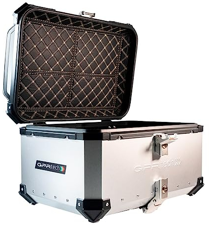 Top Case GPR Tech Norden 901 2022/2023 e5 Top Case ALPI-Tech 45 LT. Plata Estuche Superior en Aluminio, Color Plateado con Placa específica incluida Capacidad 45 LT.