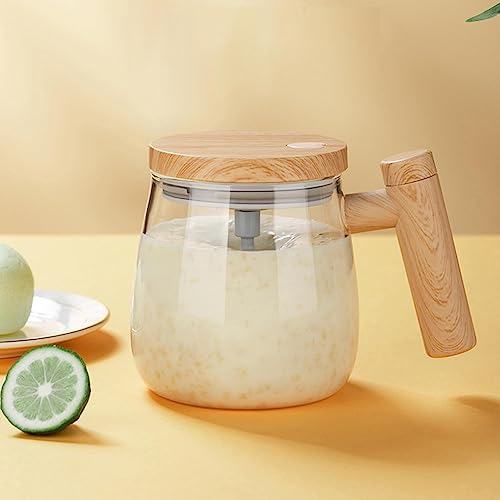 Gusengo Batidora de vidrio, 400 ml, Autoagitadora, Redondo, Moderno