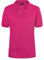 James & Nicholson Damenpolo Classic - Piqué-Poloshirt mit gestrickten Bündchen | Farbe: pink | Grösse: M