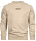 Indicode Herren INKorbin Sweatshirt mit RIPP-Bündchen und Rundhals-Ausschnitt | Sweater aus Baumwoll-Mix Irish Cream, XL