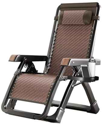 CEIEVER Sonnenliege Klappbar, Campingliege mit Kopfstütze Gartenliege klappbar 0°-170° Verstellbarer Rückenlehne Grand Patio Sonnenliege Liegestuhl für Patio-Garten-Strand-Pool