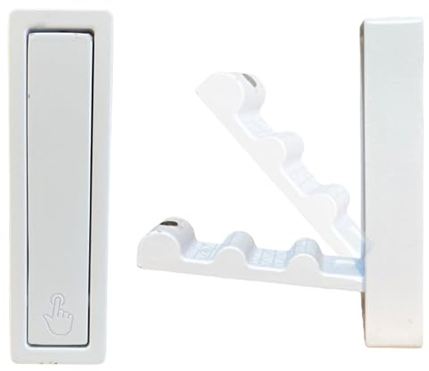 MGKolbe® Appendiabiti da Parete Design Moderno/Versatile/Richiudibile/Attaccapani da Muro Appendi Accappatoio Pieghevole/Gancio Multiuso appendi abiti cappotti cappelli Giubbotti (2 Pz Bianco)