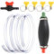 Handpumpe-Tragbare Kraftstoffpumpe mit 16mm Durchmesser inkl. Flüssigkeitsregler und 2m PVC Schlauch, ideal für Wasser, Diesel, Benzin, Öl - Handpumpe zum einfachen Umfüllen von Flüssigkeiten
