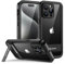 Lanhiem für iPhone 15 Pro Max Hülle, IP68 Wasserdicht Schutzhülle mit Metall Ständer Handyhülle iPhone 15 Pro Max Case 360 Grad Ganzkörper Panzerhülle Stoßfest Outdoor mit Displayschutz, Schwarz