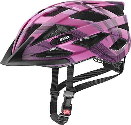 uvex air Wing cc - Leichter Allround-Helm für Damen und Herren - individuelle Größenanpassung - erweiterbar mit LED-Licht - Plum-pink matt - 52-57 cm