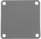 QUARKZMAN 20 Stück PC-Staubfilter, 60mmx60mm PVC Computer-Gehäuse-Kühler Staubschutz-Mesh-Abdeckung Lüftergitter für Computer-Chassis-Lautsprecher, Schwarz