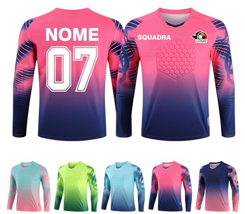 LAIFU Maglia da Portiere Personalizzata Adulto Bambino Maglie Calcio Portiere