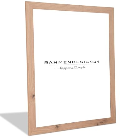 Rahmendesign24 Bilderrahmen Puzzlerahmen | Eiche Natur 70x100cm | Moderner Fotorahmen für Fotos, Poster, Puzzle & Urkunden | Galerierahmen Wechselrahmen Deko Wandrahmen Tischrahmen