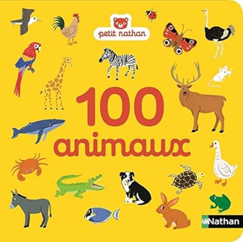 100 animaux - imagier - dès 10 mois