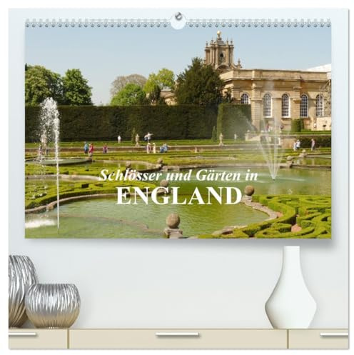 Schlösser und Gärten in England (hochwertiger Premium Wandkalender 2026 DIN A2 quer), Kunstdruck in Hochglanz: Weltberühmte englische Gärten und Schlösser, die einen Besuch wert sind (CALVENDO Orte)