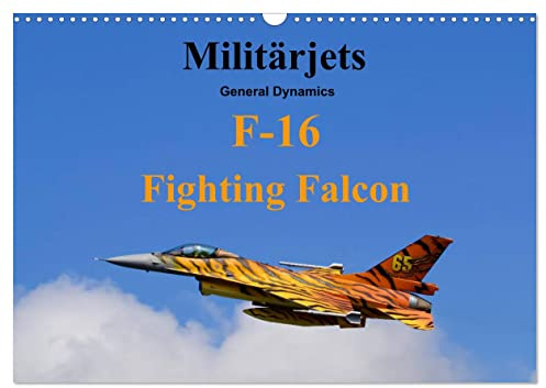 Militärjets General Dynamics F-16 Fighting Falcon (Wandkalender 2026 DIN A3 quer), CALVENDO Monatskalender: 13 faszinierende Militärjets vom Typ F-16 Fighting Falcon (CALVENDO Technologie)