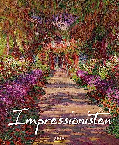 Impressionisten 2024: Kunstkalender mit Werken aus dem Impressionismus. Wandkalender mit Meisterwerken der Epoche. Format: 36 x 44 cm.