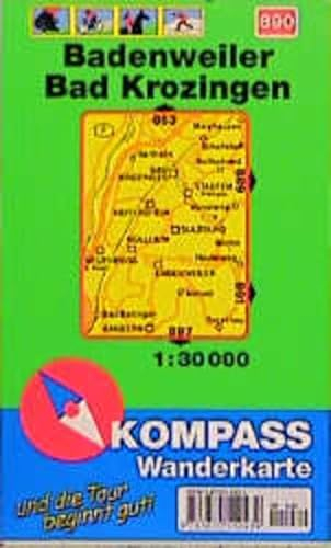Kompass Karten, Badenweiler, Bad Krozingen: Mit Kurzführer, Radwegen und Loipen. 1:30000 (KOMPASS Wanderkarte)