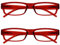 OPULIZE Die Lesebrille Unternehmen Rot Leicht Komfortables Leser Wert 2er-Pack Herren Frauen RR32-Z +2,00