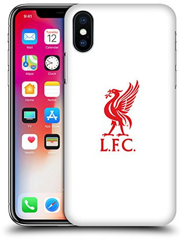 Head Case Designs Officially Licensed Liverpool Football Club Red Logo On White Liver Bird Hard Back Case Compatible With Apple iPhone X/iPhone XS