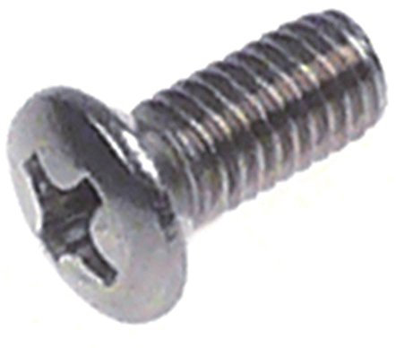 Linsensenkschraube M5 Gewindelänge 12mm