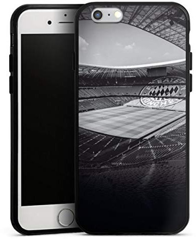 DeinDesign Silikon Hülle kompatibel mit Apple iPhone 6 Case schwarz Handyhülle FC Bayern München FCB Stadion