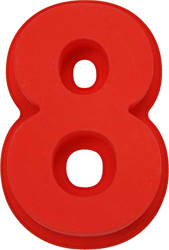 Moule à gâteau en silicone avec chiffres de 0 à 8 pour pain, mousse, gelée, anniversaire, anniversaire de mariage