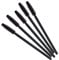 KOLIGHT Pack of 100pcs Colorful Disposable Mascara Brush Silicone Head Wands Applicator Makeup Eye Lash Brush Kits (Black)