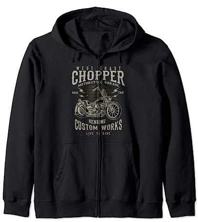 West Coast Chopper Motorcycle Garage Zip Hoodie