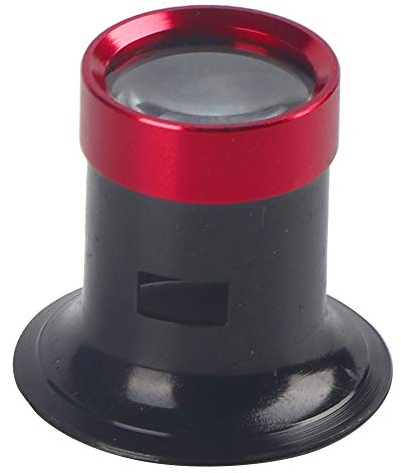 10X Uhrmacherlupe, Uhrmacher Lupenbrille Monokular Lupen Uhr Reparatur Aluminiumlegierung Lupe Augenlupe Schmuck Juwelier Okular Diamanten Hobby Münzen Elektriker Nähen Handwerk Juweliere Edelsteine