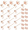 UNICRAFTALE 30 Stück Roségold Kugel Ohrstecker Zubehör 304 Edelstahl Ohrstecker Runde Kugelpfosten Ohrringe Kugel Ohrring Komponenten Mit Schlaufe Und Ohrmuttern Hypoallergenes Zubehör