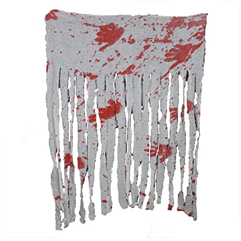 wopin Halloween Blutiger Türvorhang, Blutig Türvorhang Gruseliges Tuch Spukhaus Gruselig Horror Halloween Dekoration Halloween Gruselig Türvorhang für Halloween Spukhaus Dekorationen