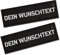 P24S 2 Stücke personalisiertes Klettsticker Wunschlogo für mittlere und große Anti Zug Hundegeschirr (Groß)
