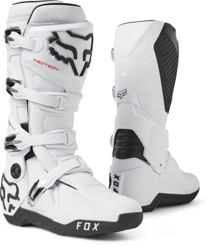 Fox Racing Motion Motocross-Stiefel, Weiß, 46