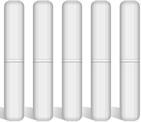 stonylab PTFE Magnetrührstäbchen Set, 5er-Pack Magnetrührstab 50 mm PTFE Beschichtetes Rührstabset Magnetrührstäbe Weißer Rührrührer für Rührer Laborrührplattenstab, 5 PK