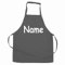 Elefantasie Personalisierte Schürze mit Name, Kochschürze für Backen, Kochen, Malen, Geschenkidee für Kinder und Erwachsene 11-99 Jahre grau