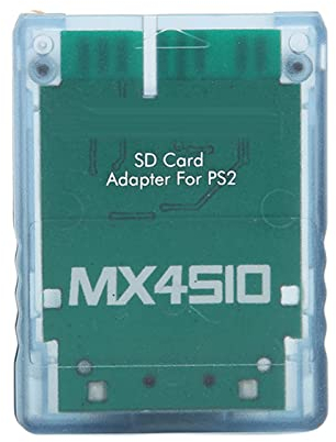 SD-Karten Adapter für, MX4SIO SIO2SD Speicher Karten Adapter Ersatz für Fat Konsole (Transparentes Blau)
