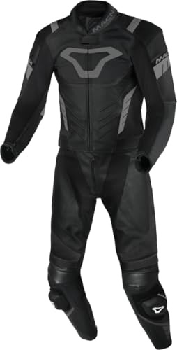 Macna zweiteiler Lederkombi Varshall 2PC Motorradkombi Leathersuit, BLACK, 50