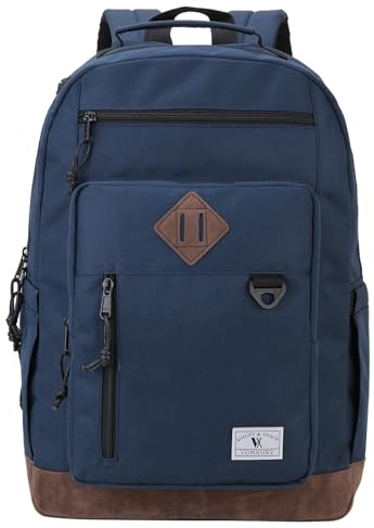VX VONXURY Rucksack Herren Damen, Wasserfeste Schulrucksack Tagesrucksäcke 17-Zoll-Laptop-Büchertasche für Schule, Arbeit, Reisen (Blau)