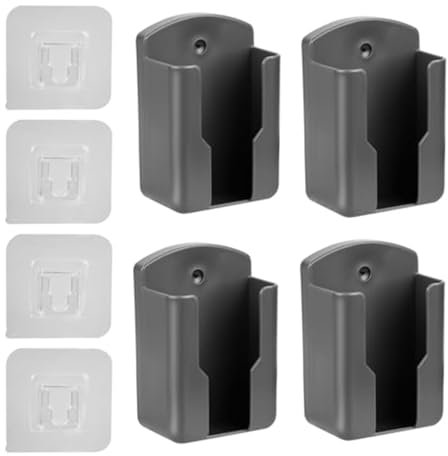 4 Piezas Organizador Mandos TV, Organizador Mando a Distancia Televisión o Aire Acondicionado, Soporte de Pared de Control Remoto, Multifuncional Montaje en Pared de Teléfono Celular Control Remoto