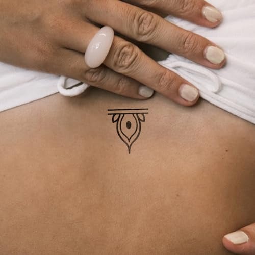 Inkster® Ornament Ring Tattoo | Temporäres Tattoo mit EU-Kosmetikzertifizierung | wasserfest + vegan | revolutionäres 2-Wochen-Tattoo | Fake Tattoos und Klebetattoos für Erwachsene