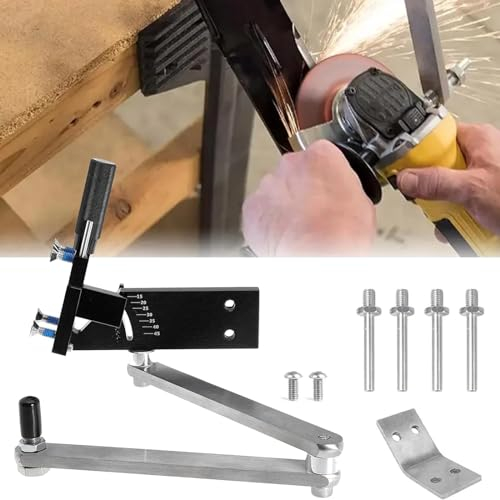 Affilacoltelli Professionale, Affilalame per Tosaerba, Kit Affilacoltelli per Tosaerba,Affilatrice per Lame del Tosaerba da 15 Gradi a 45 Gradi Strumento Regolabile per Lama Tosaerba Dritta e Standard