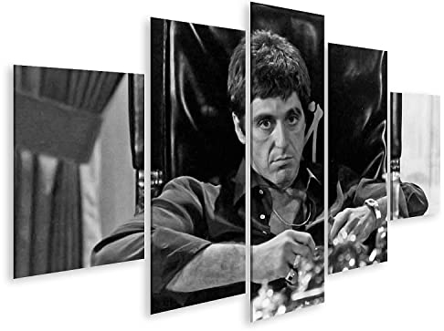 islandburner Prime Bild auf Leinwand Al Pacino Scarface Tony Montana Kult Gangster Movie Film Hollywood Bilder Wandbilder Poster
